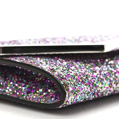 Jimmy Choo Glitter Emmie Clutch Bubblegum Mix 7 of 9