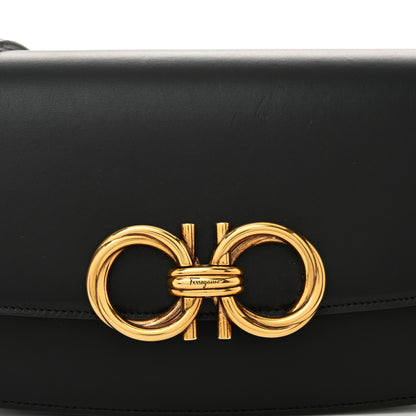 Salvatore Ferragamo Calfskin Small Trapezio Crossbody Black 7 of 10