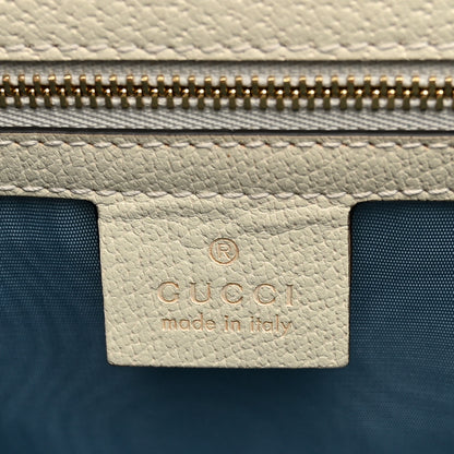 Gucci Textured Calfskin Bee Star Print Small Sylvie Shoulder Bag Mystic White 6 of 14