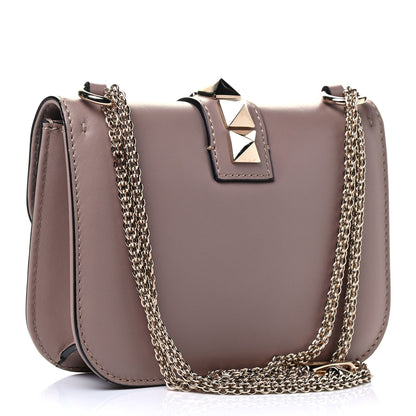 Valentino Garavani Vitello Small Glam Lock Rockstud Flap Poudre 2 of 4