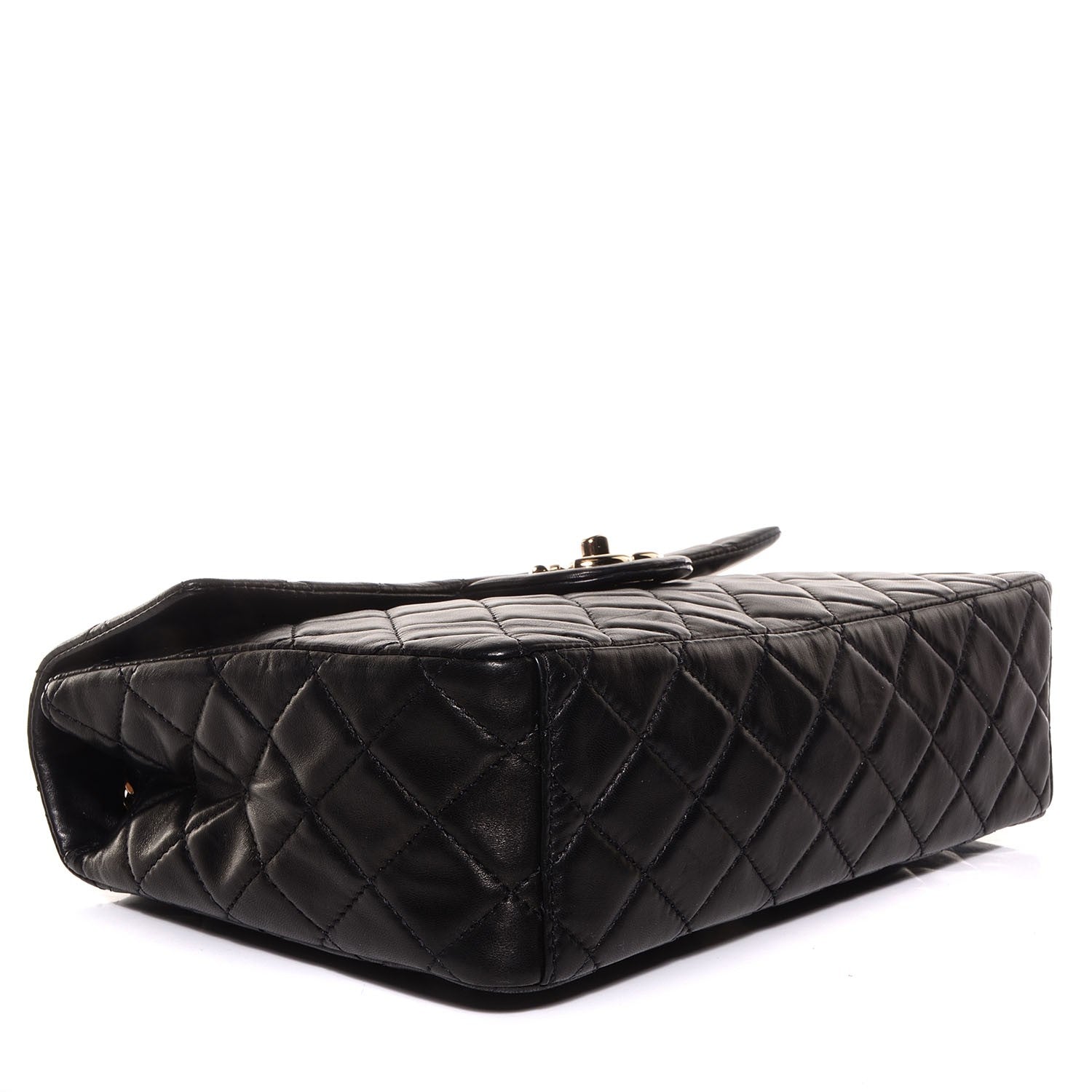 Chanel Lambskin Quilted Maxi Single Flap Black 4 of 9