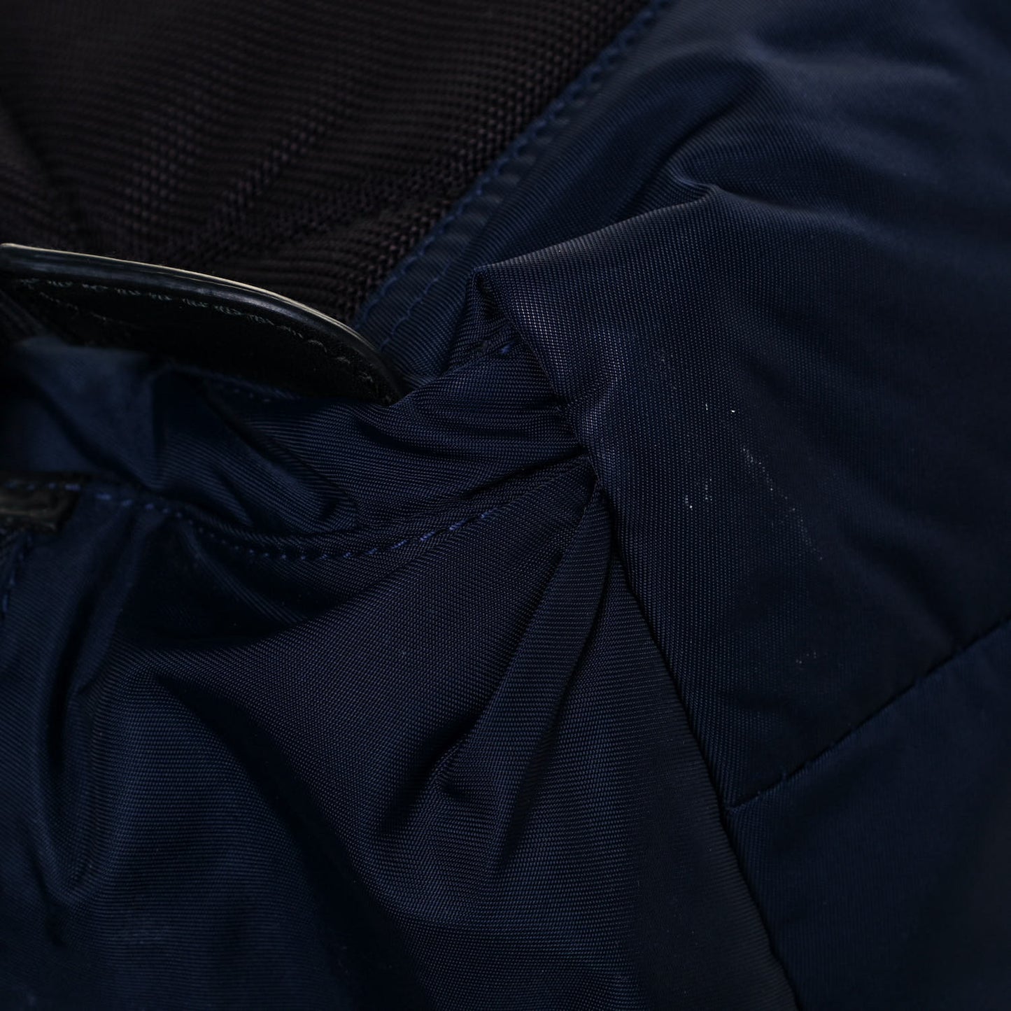Nylon Puffer Medium Rucksack Backpack Blue