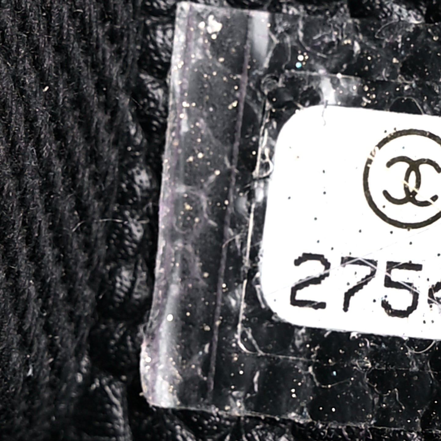Grained Calfskin Stitched Small Drawstring Bag Black