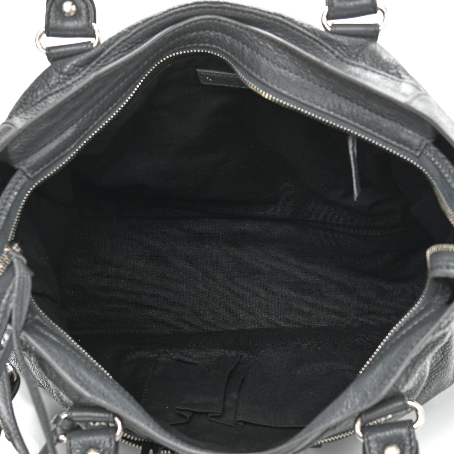 Balenciaga Agneau Classic Silver Hardware S City Logo Strap Gris Fossile White 4 of 10