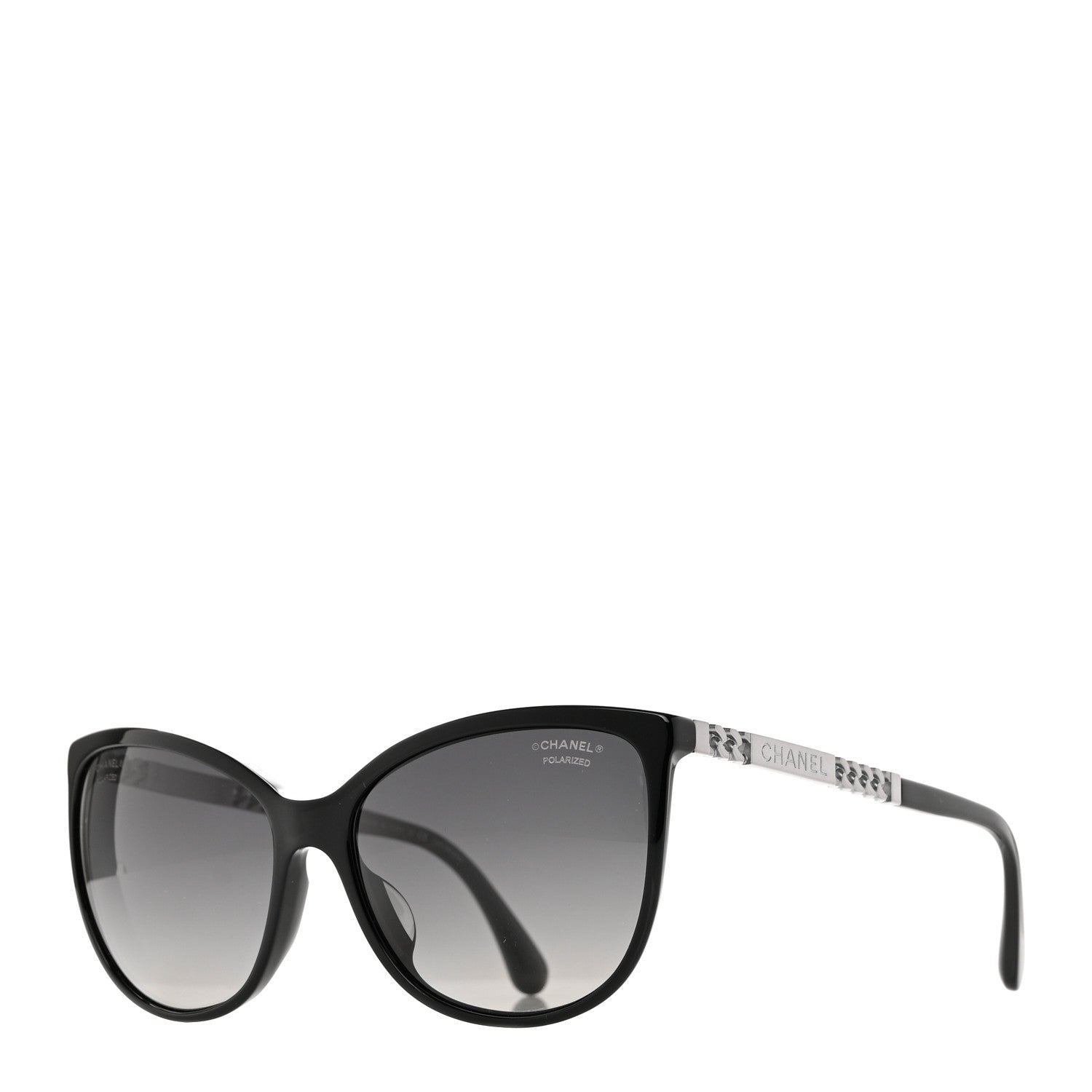 Chanel Chain Polarized Sunglasses 5352-A Black 1 of 7