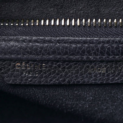 Celine Drummed Calfskin Micro Luggage Midnight 5 of 15