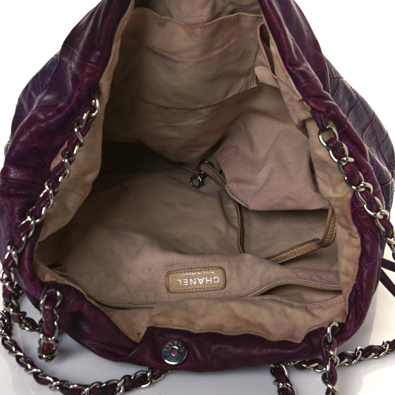 Chanel Caviar 31 Drawstring Tote Burgundy 5 of 21