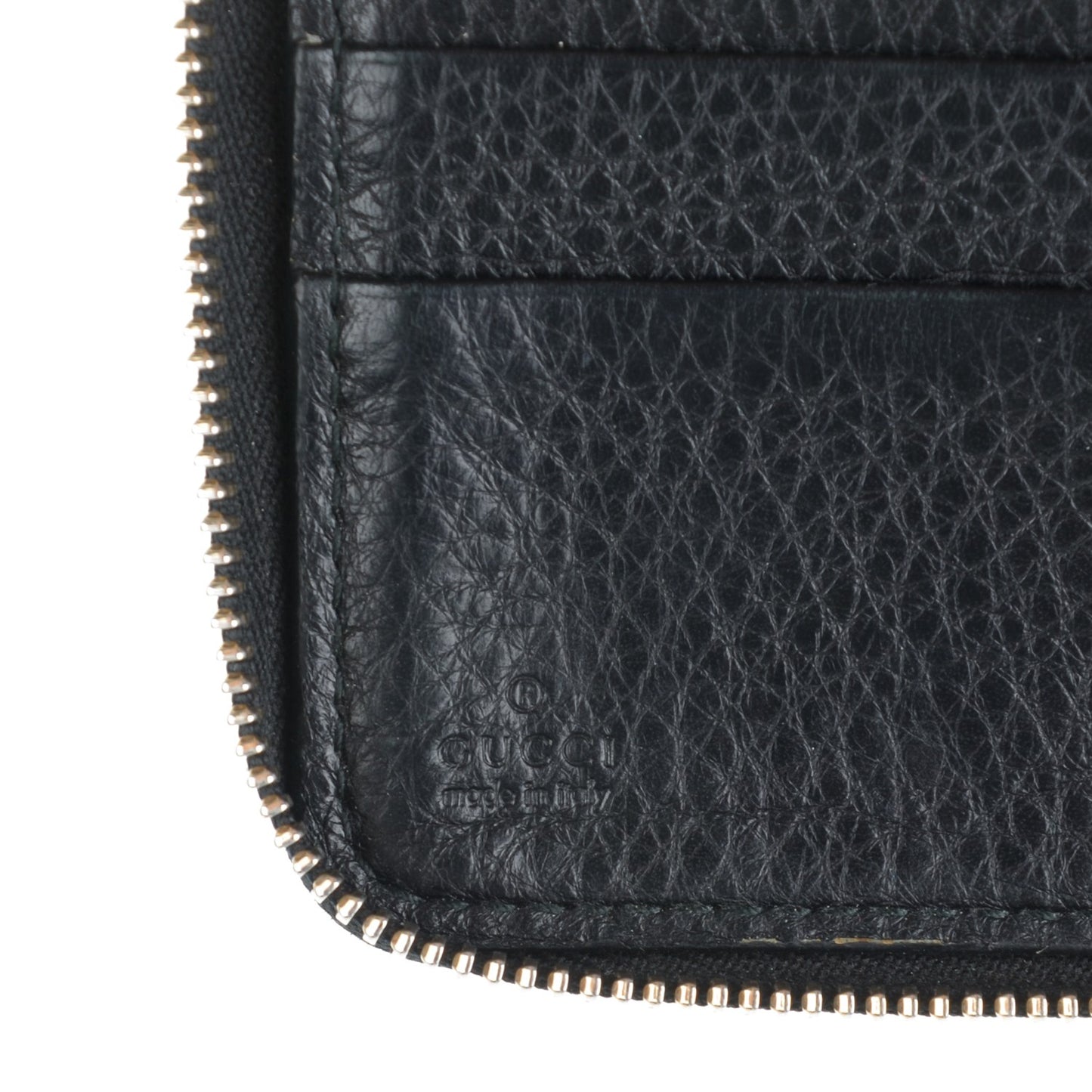 Calfskin Soho Zip Around Wallet Black