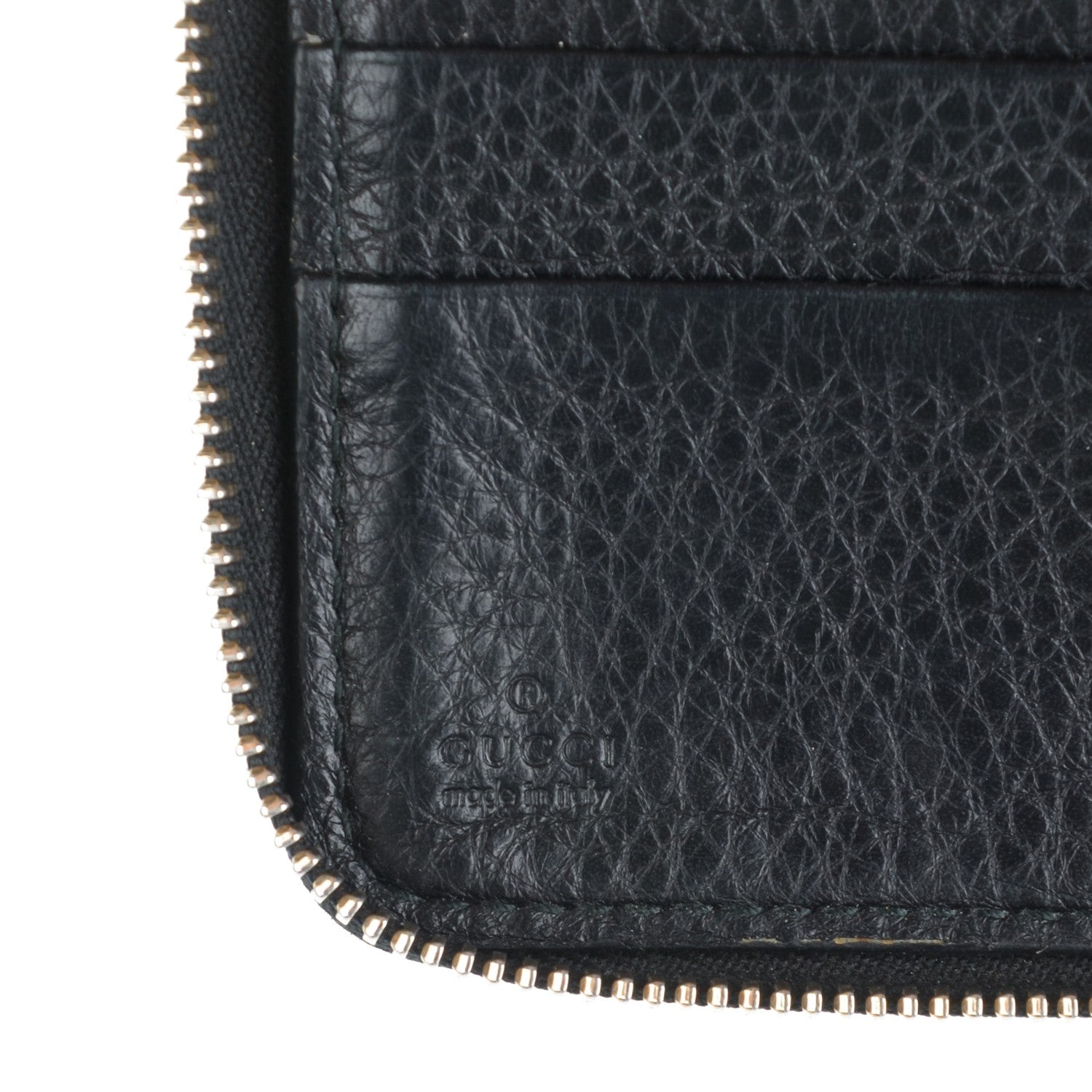 Gucci Calfskin Soho Zip Around Wallet Black 6 of 7