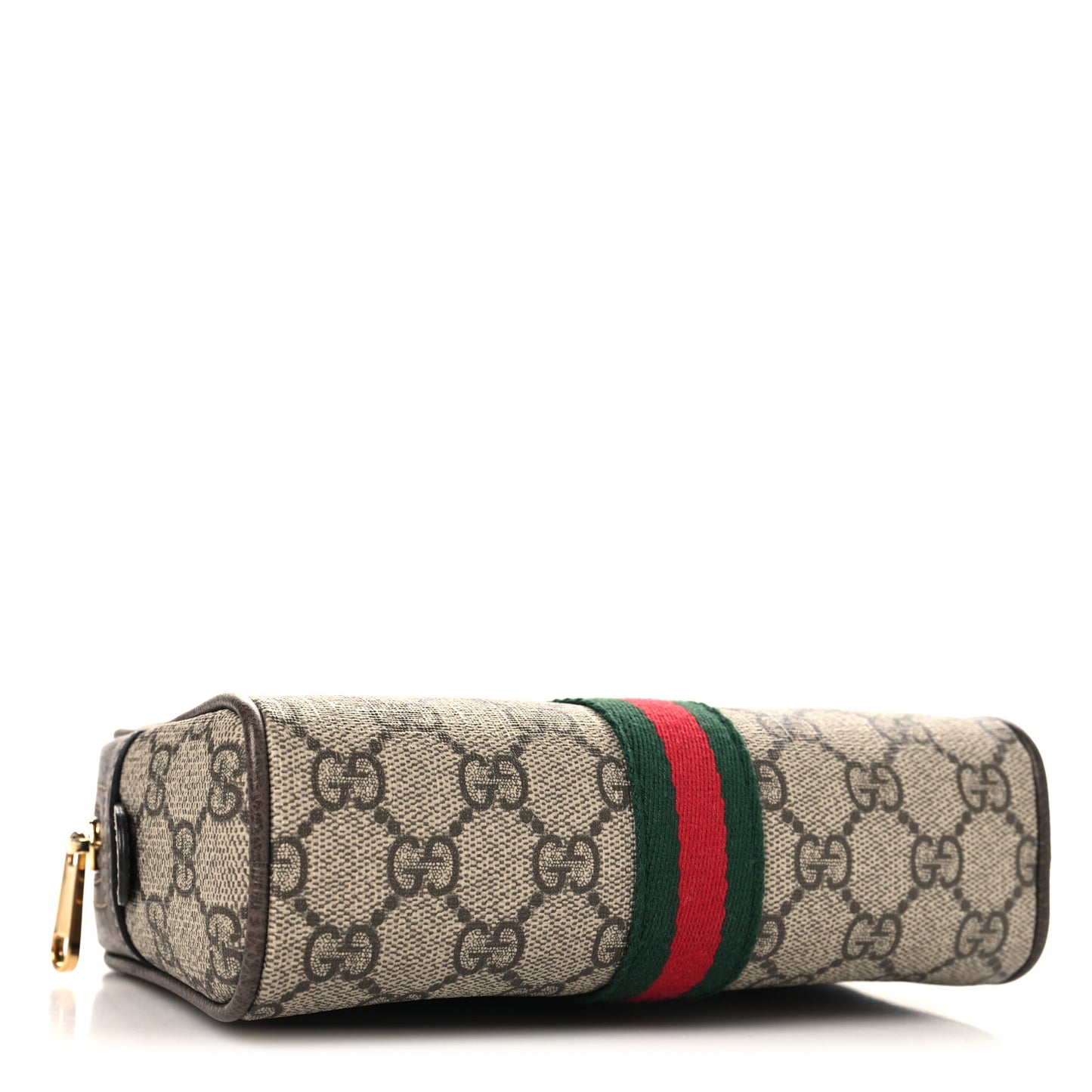GG Supreme Monogram Web Small Ophidia Belt Bag 75 30 Dark Brown