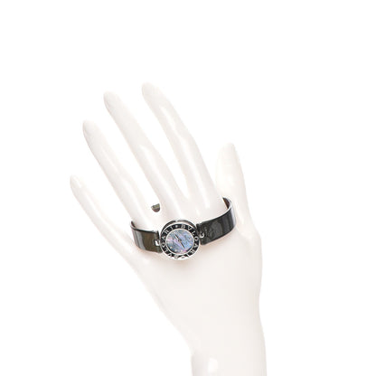 Bulgari Stainless Steel Calfskin Diamond Blue Mother of Pearl 22mm B.Zero1 Quartz Watch 2 of 9