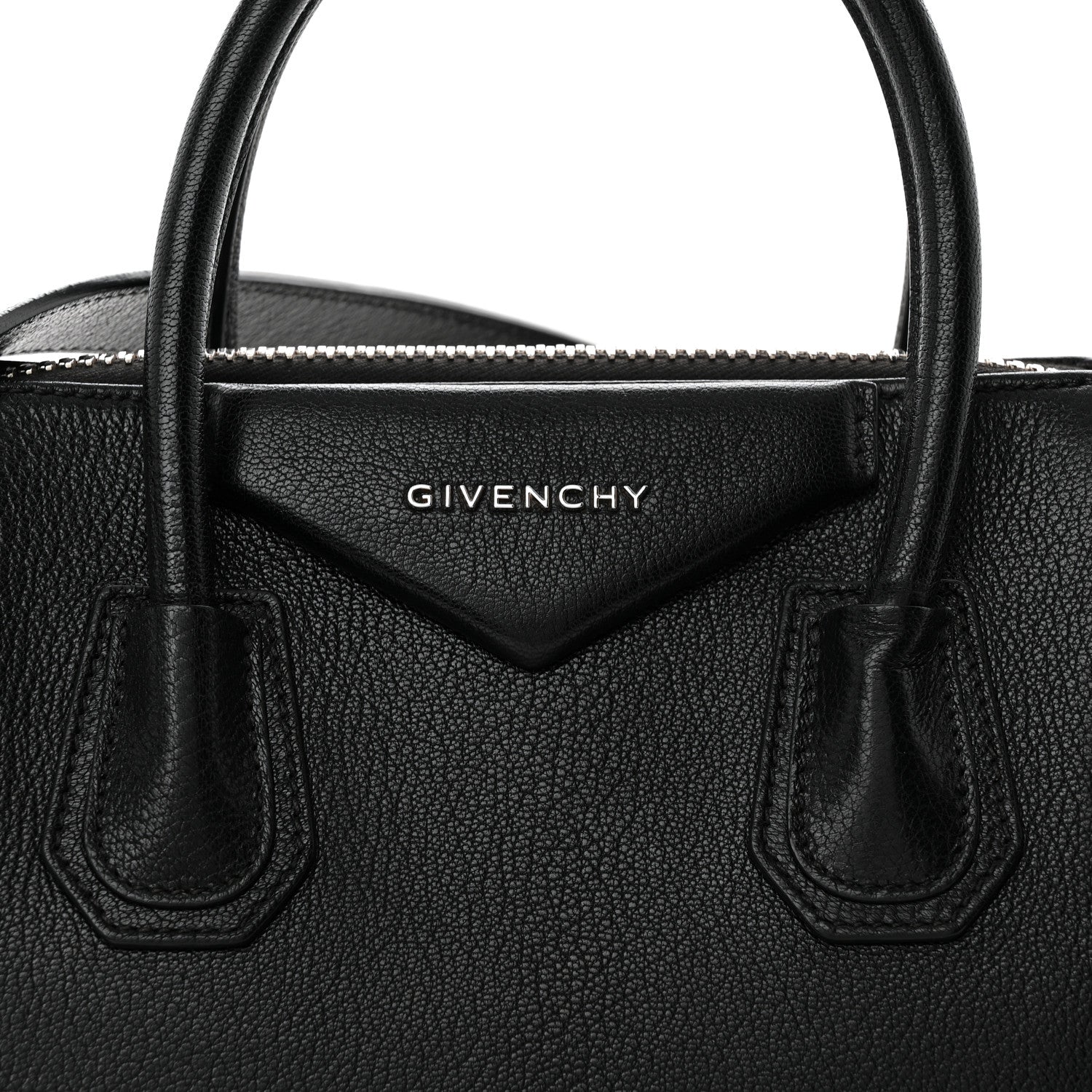 Givenchy Sugar Goatskin Woven Small Antigona Black White 8 of 11