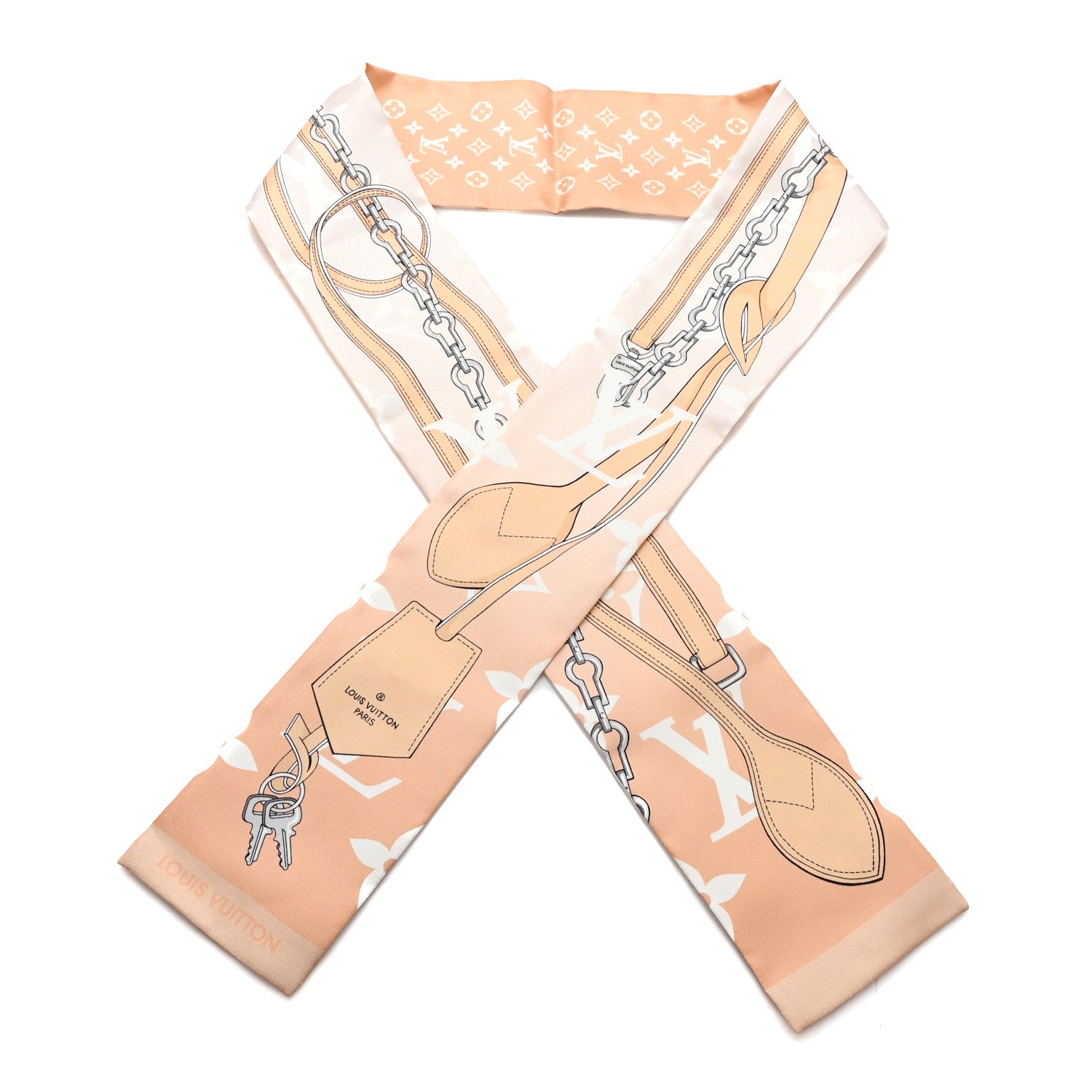 Louis Vuitton Silk Monogram Gradient By The Pool Bandeau Mist 1 of 3
