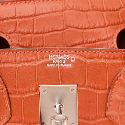 Hermes Matte Alligator Birkin 30 Pain d'Epices 6 of 12