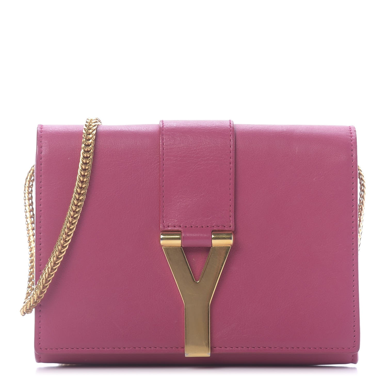 Saint Laurent Calfskin Small Classic Y Satchel Fuchsia 1 of 14
