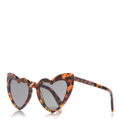 Saint Laurent Acetate Heart Frame Loulou SL181 Sunglasses Tortoise 1 of 7