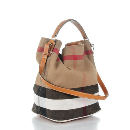 Burberry Canvas Mega Check Medium Ashby Saddle Brown 3 of 9