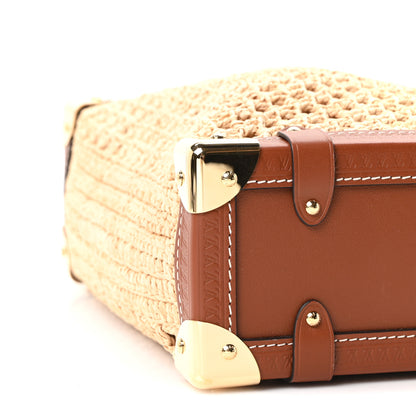 Louis Vuitton Raffia Side Trunk MM Natural Brown 9 of 9