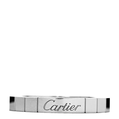 Cartier 18K White Gold Diamond Lanieres Ring 53 6.25 3 of 5