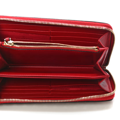 Valentino Garavani Calfskin Rockstud Zip Around Wallet Rosso Valentino 5 of 12