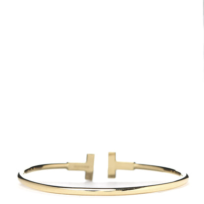 Tiffany 18K Yellow Gold T Wire Bracelet 3 of 4