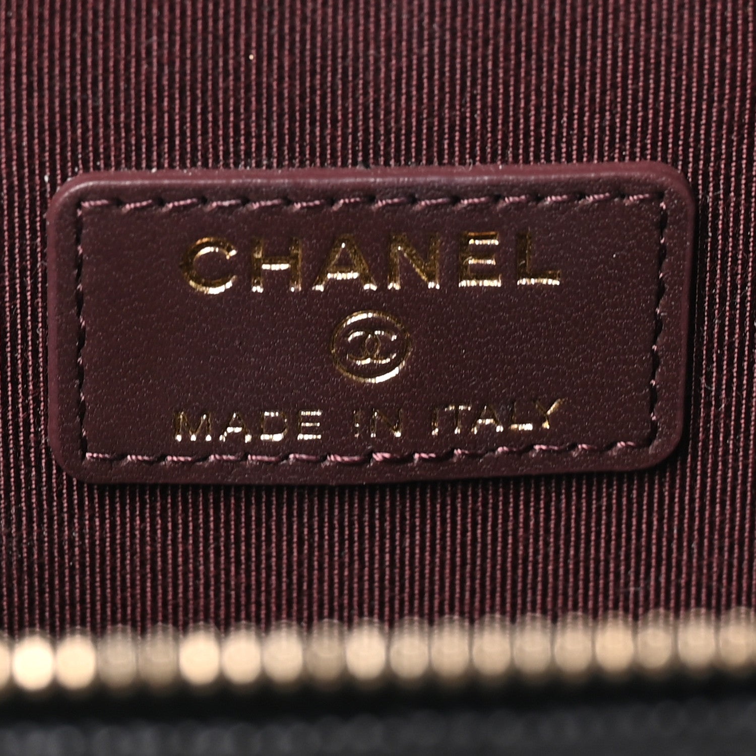 Chanel Caviar Quilted Mini Vanity Case With Chain Black 6 of 9