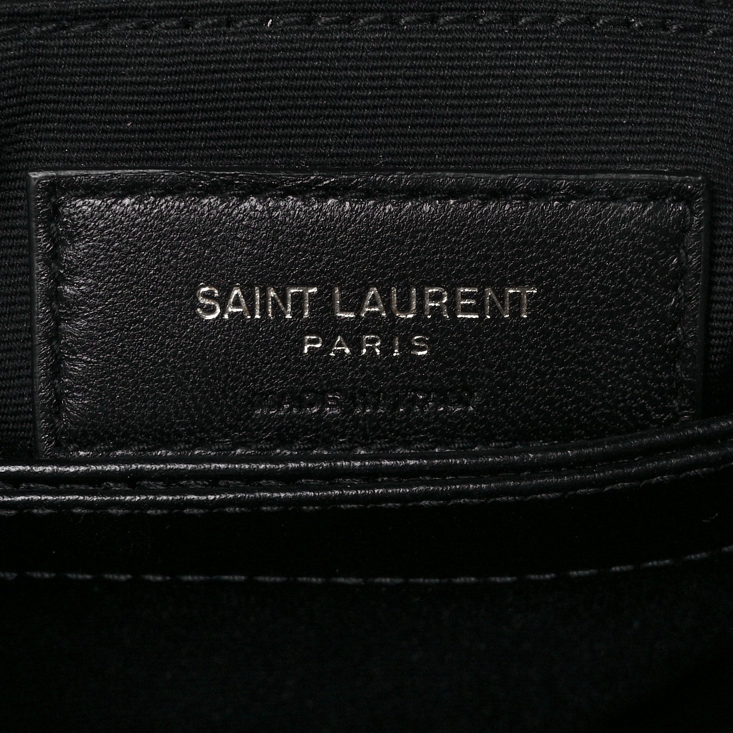 Saint Laurent Calfskin Y Quilted Monogram Toy Loulou Crossbody Bag Black 7 of 9