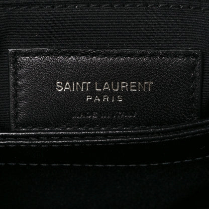 Saint Laurent Calfskin Y Quilted Monogram Toy Loulou Crossbody Bag Black 7 of 9