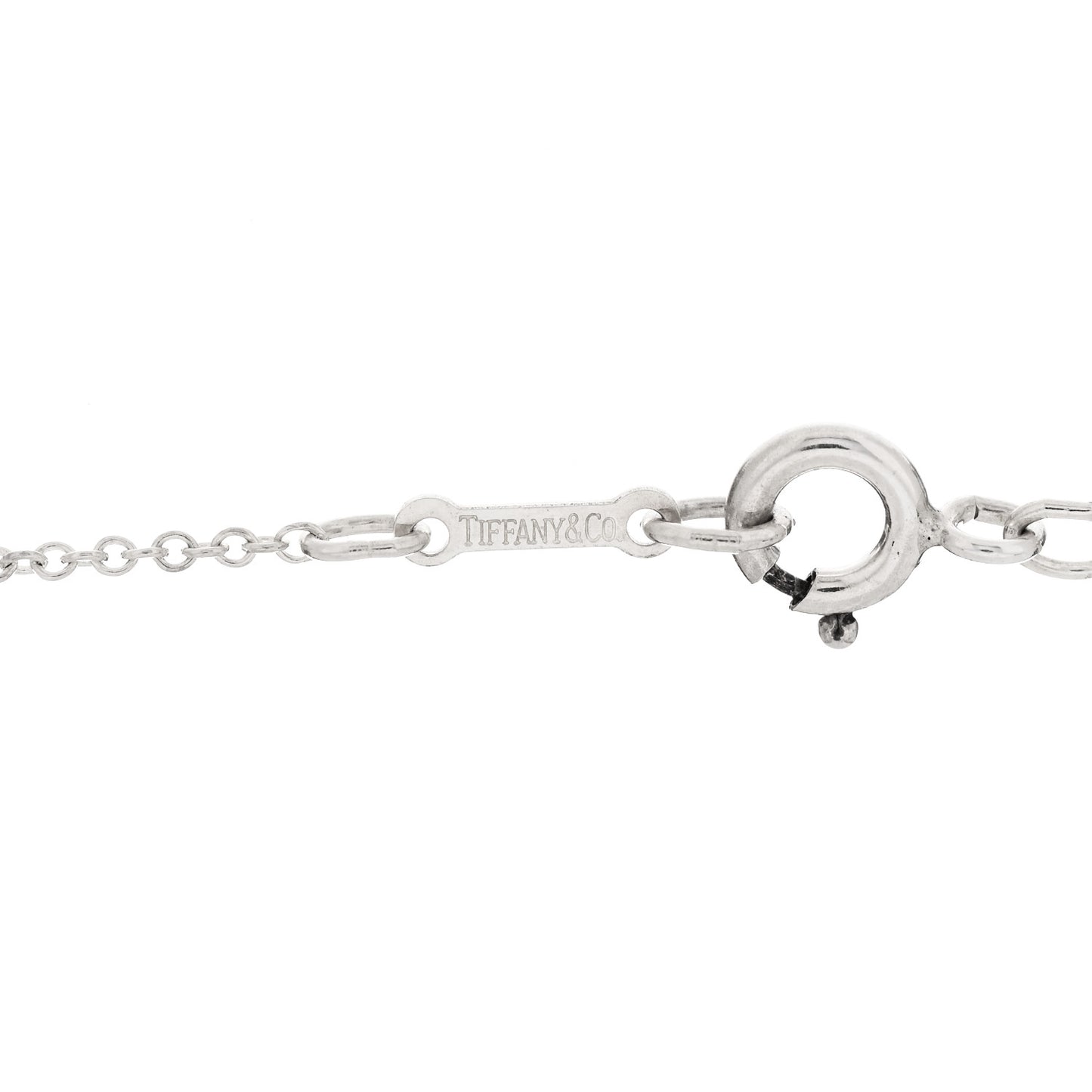 Sterling Silver 11mm Elsa Peretti Bean Pendant Necklace