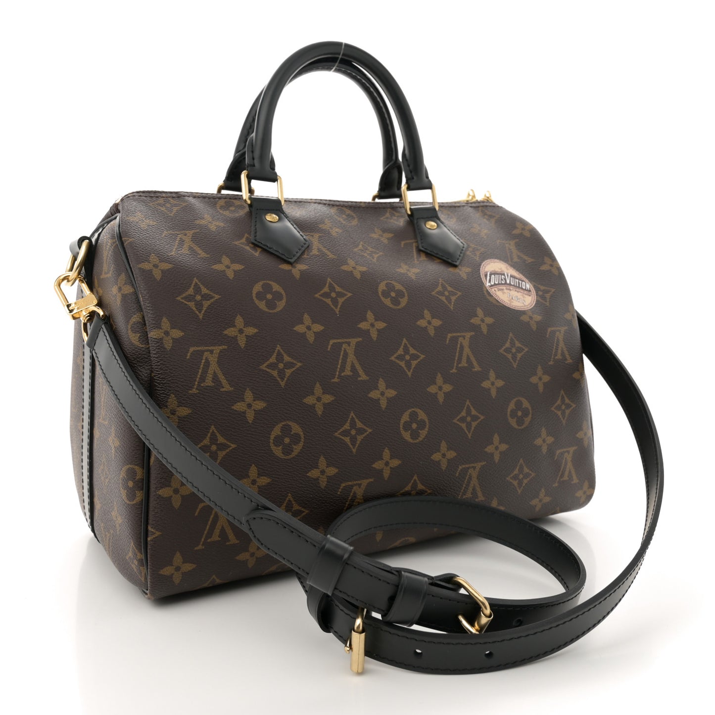 Monogram My World Tour Speedy Bandouliere 30 Black