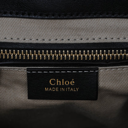 Chloe Suede Calfskin Small Faye Backpack Black 6 of 6