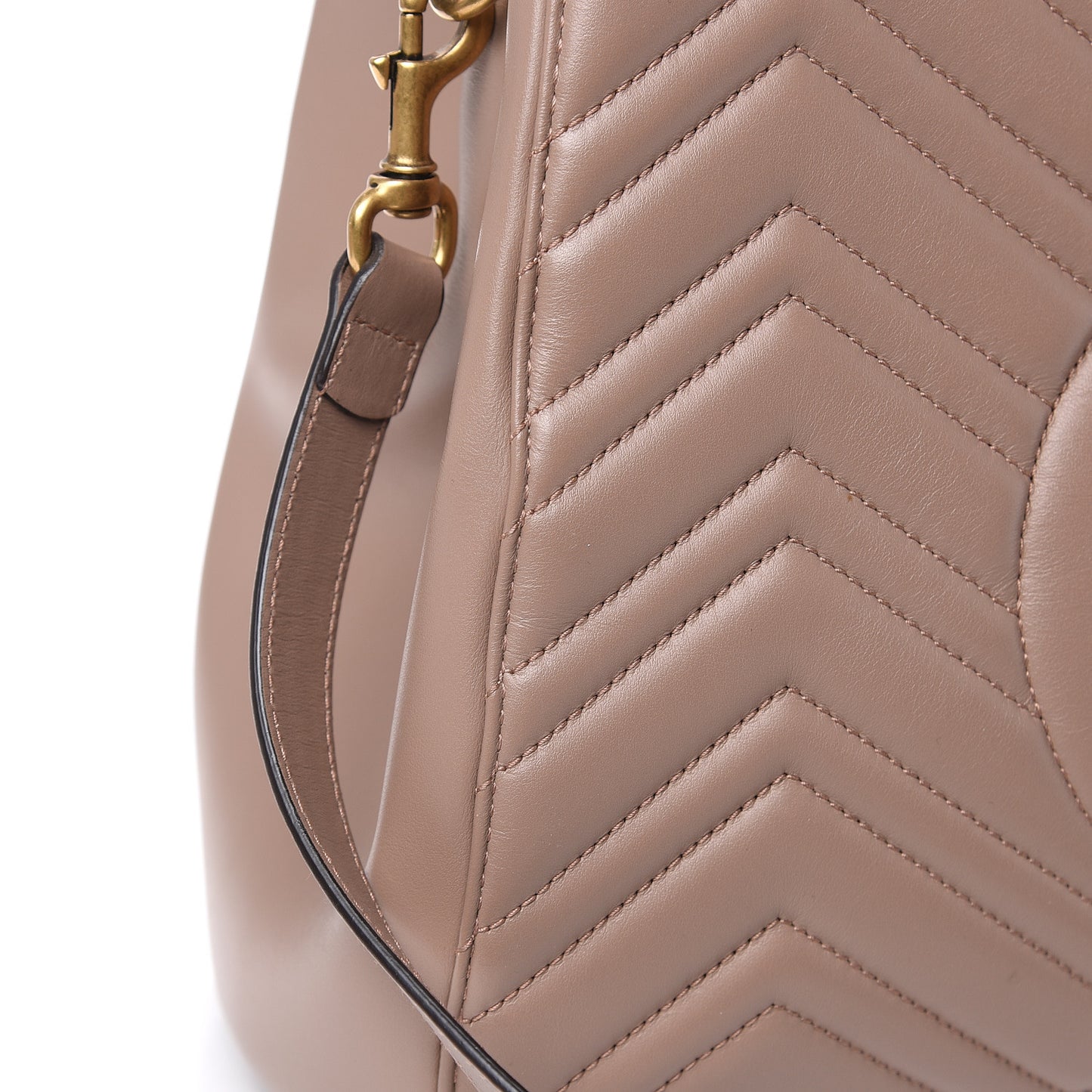 Calfskin Matelasse Medium GG Marmont Tote Porcelain Rose