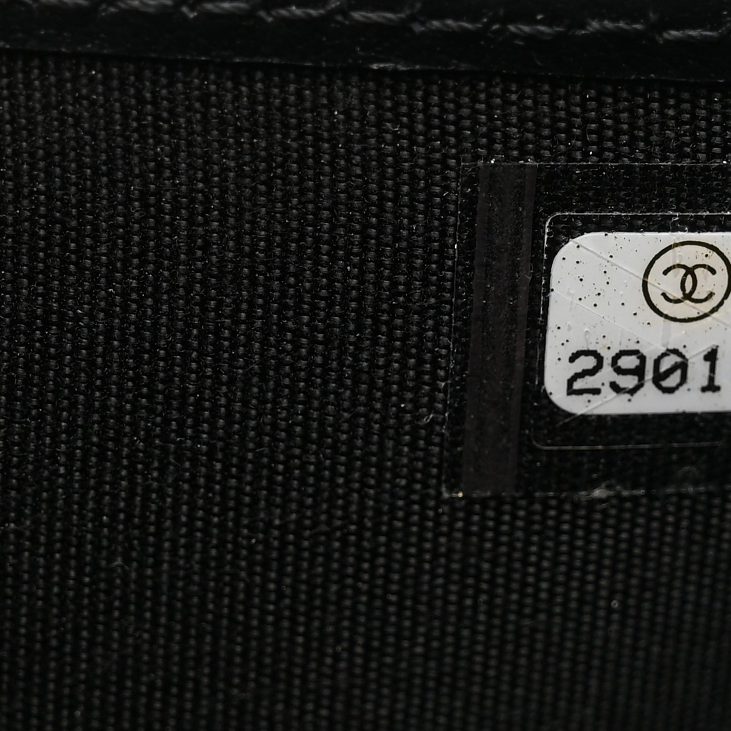 Caviar Quilted Compact Boy Wallet Black