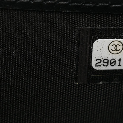 Chanel Caviar Quilted Compact Boy Wallet Black 8 of 8