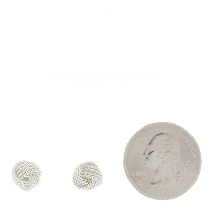 Tiffany Sterling Silver Twist Knot Earrings 2 of 4