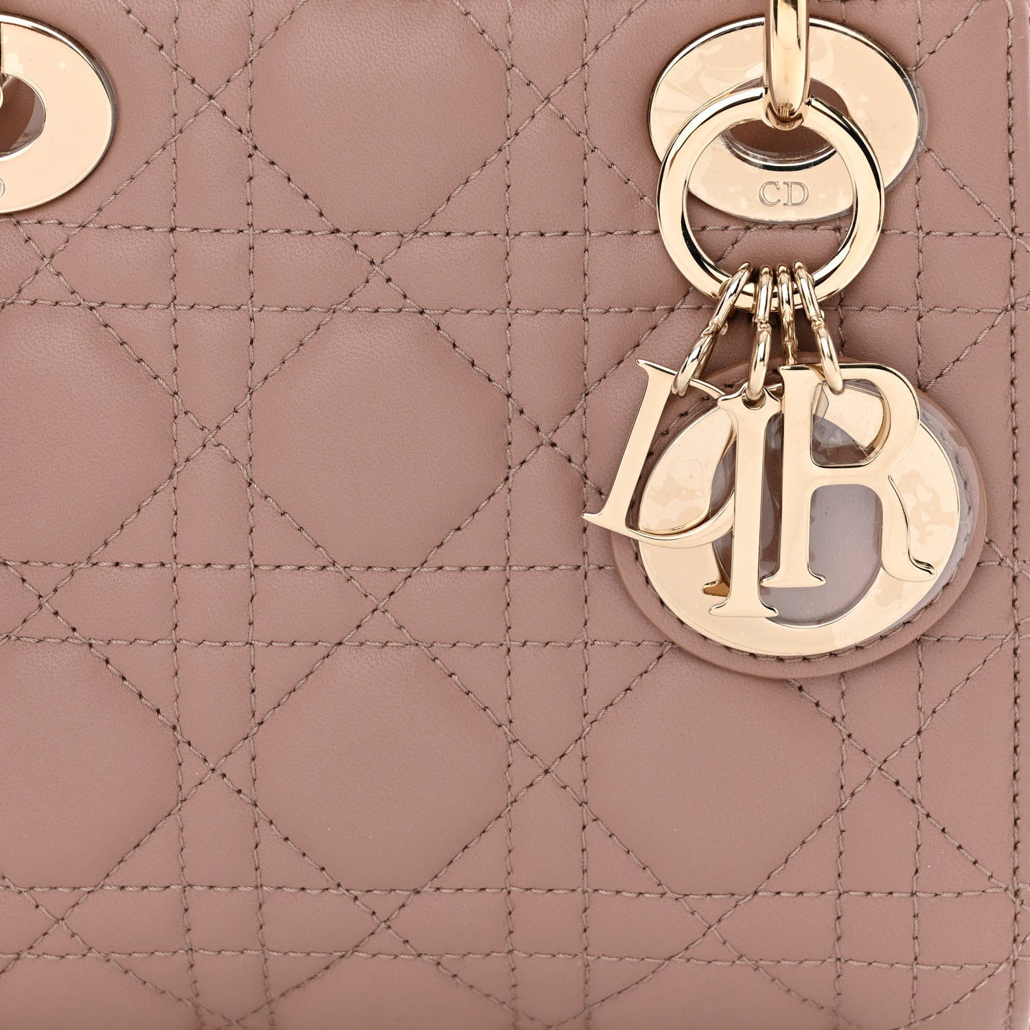 Christian Dior Lambskin Cannage Mini Lady Dior Blush 8 of 12