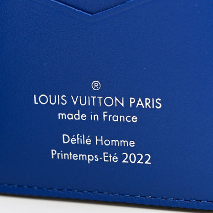 Louis Vuitton Taurillon Illusion Pocket Organizer Bleu Rose 6 of 7
