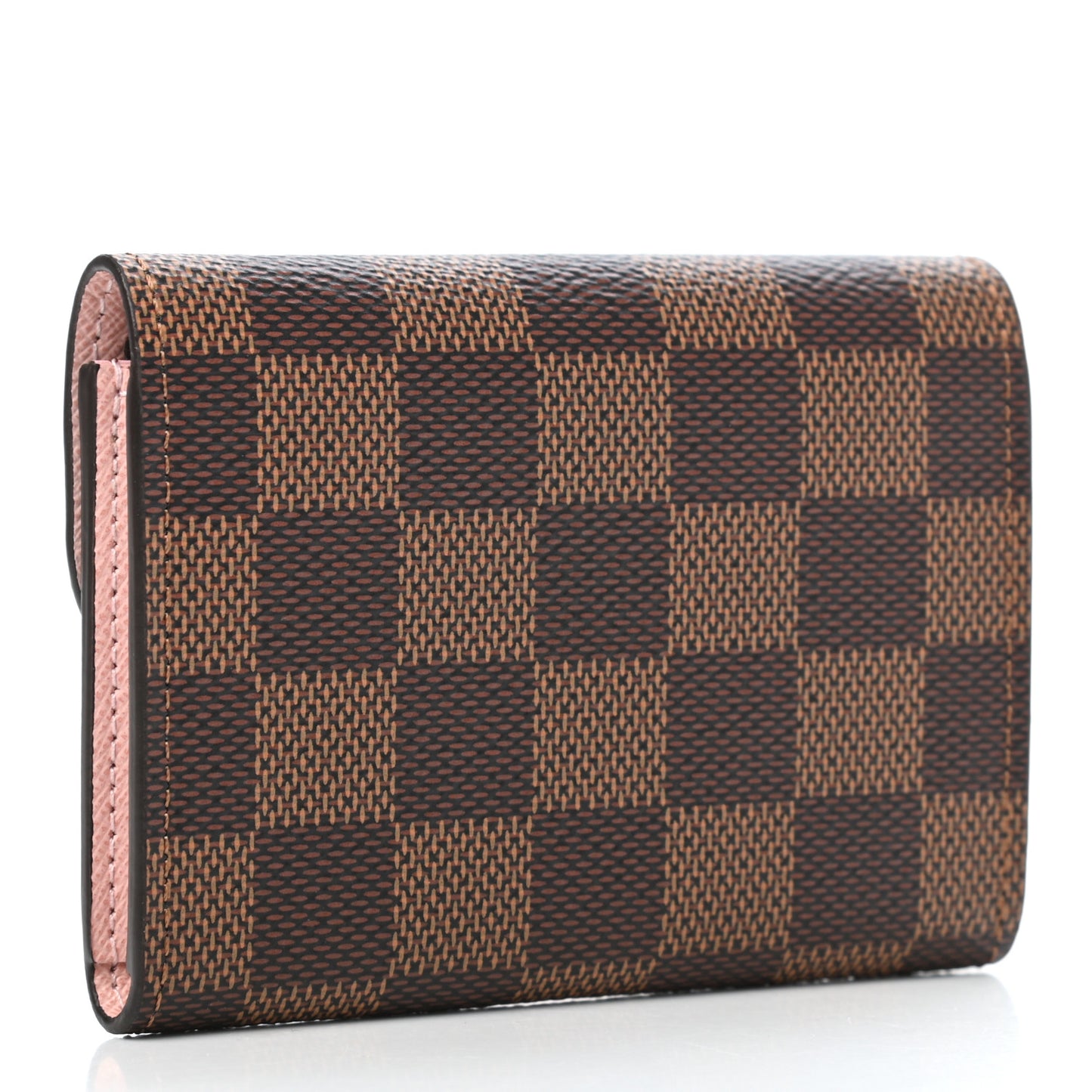 Damier Ebene Rosalie Coin Purse Rose Ballerine