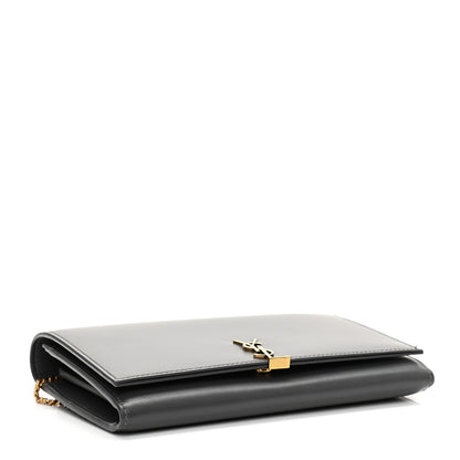 Saint Laurent Glossy Calfskin Monogram Chain Wallet Storm 4 of 8