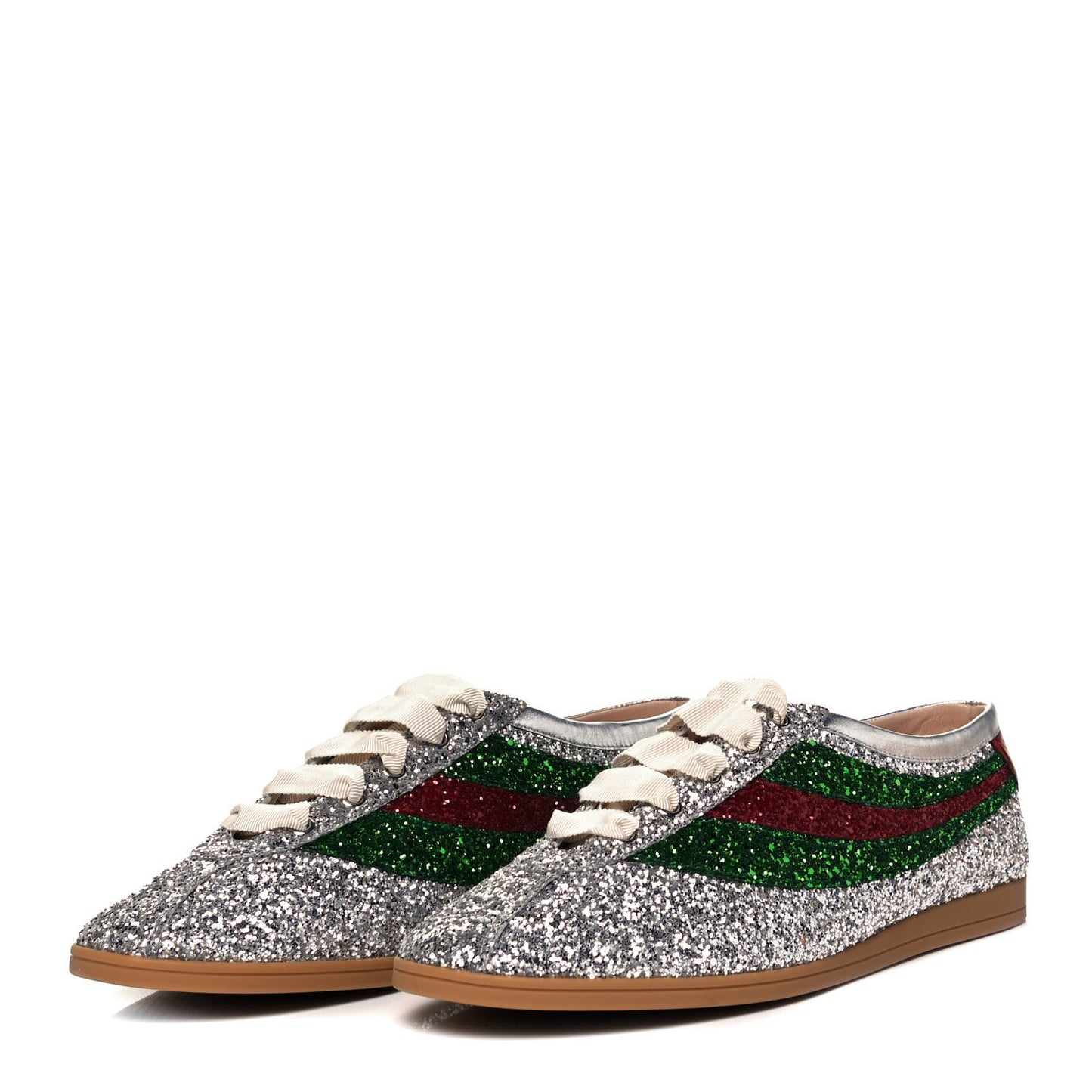 Glitter Fabric Web Mens Falacer Sneakers 9 Silver