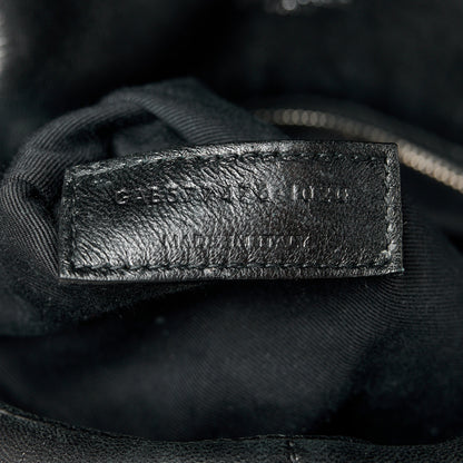Saint Laurent Lambskin Quilted Small Loulou Puffer Monogram Chain Satchel Black 8 of 11