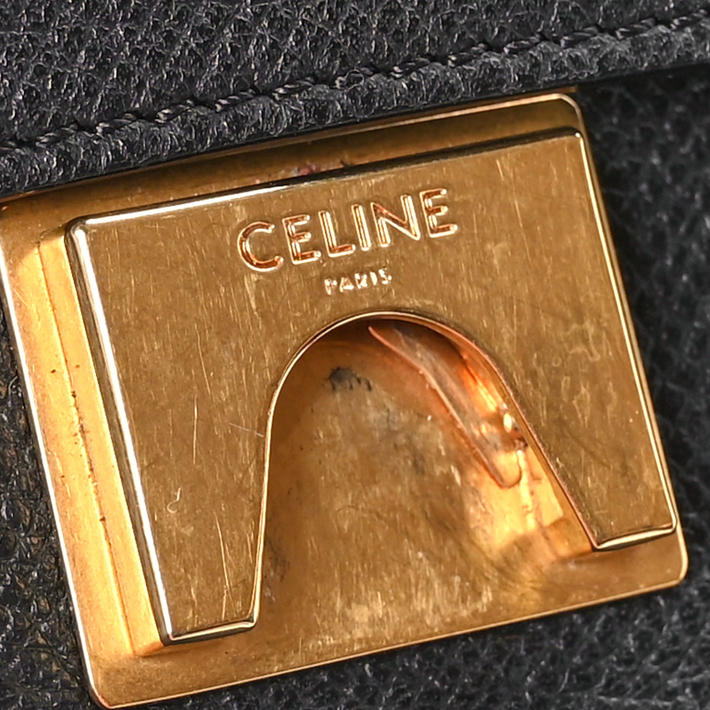 Grained Calfskin Mini Belt Bag Black