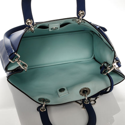 Christian Dior Smooth Calfskin Large Diorissimo Bag Navy Blue 6 of 11