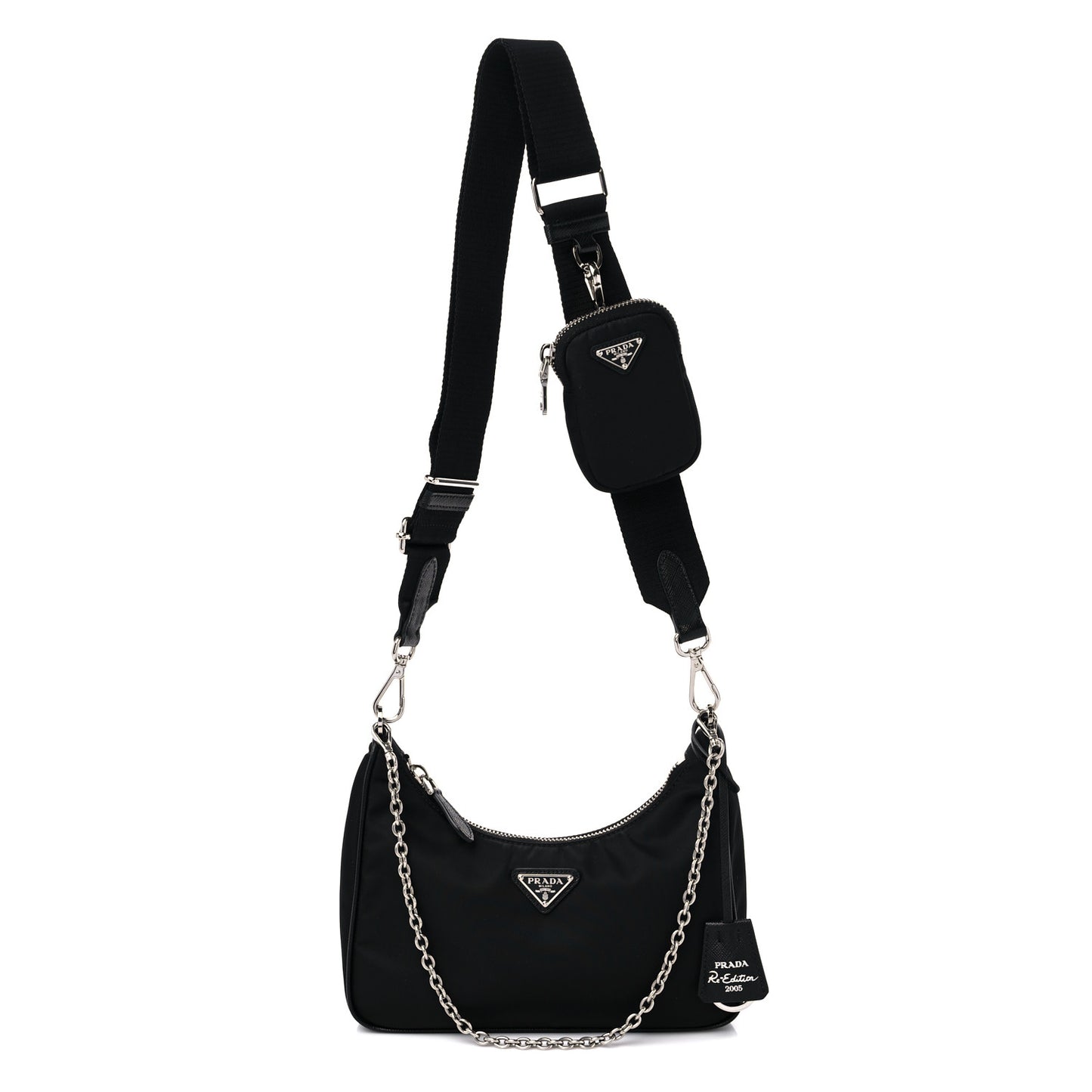 Nylon Re-Edition 2005 Shoulder Bag Black