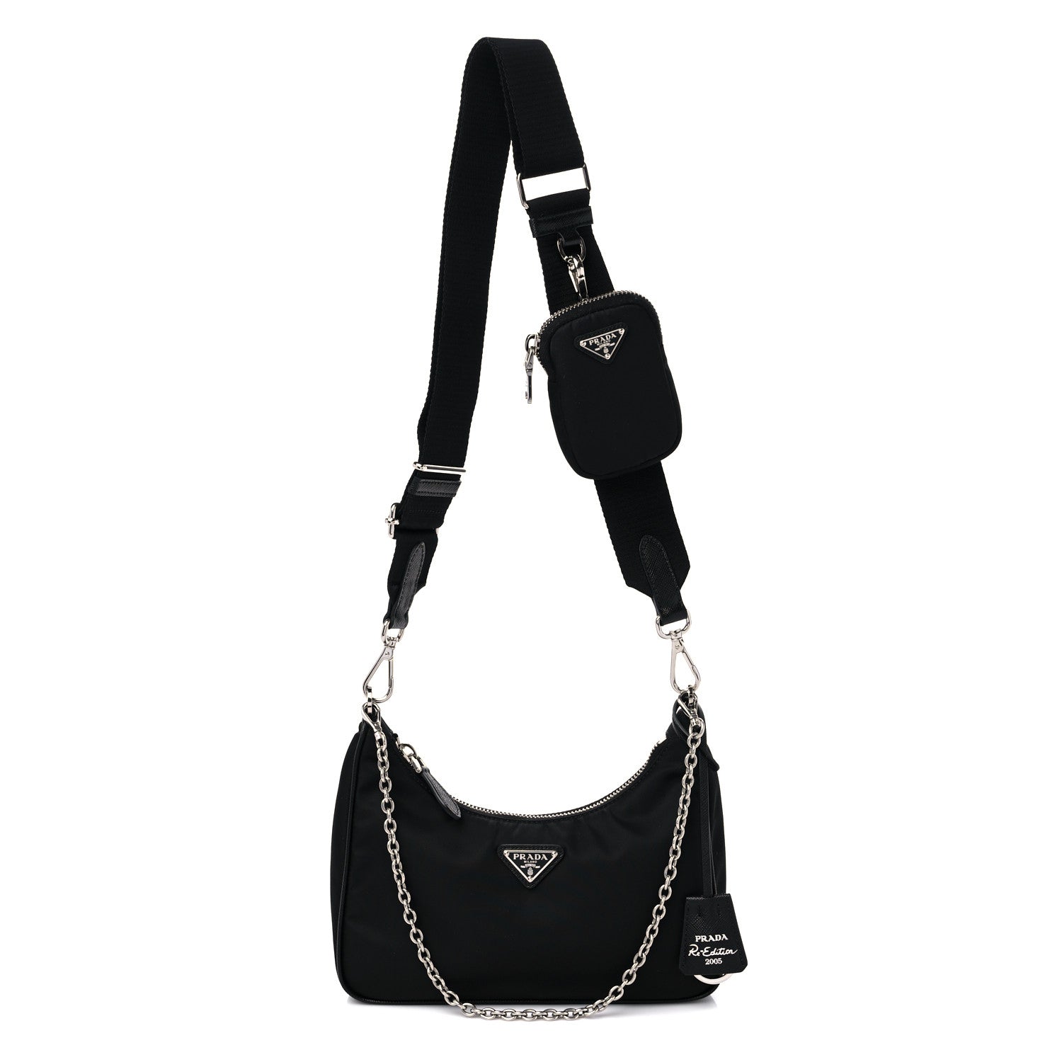 Prada Nylon Re-Edition 2005 Shoulder Bag Black 1 of 8