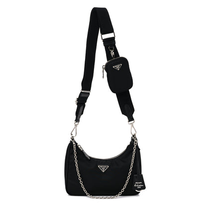 Prada Nylon Re-Edition 2005 Shoulder Bag Black 1 of 8