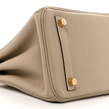 Hermes Togo Birkin 25 Gris Tourterelle 10 of 11