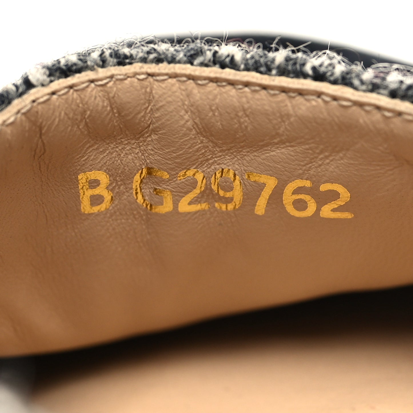 Tweed Velvet CC Espadrilles 38 Grey Black