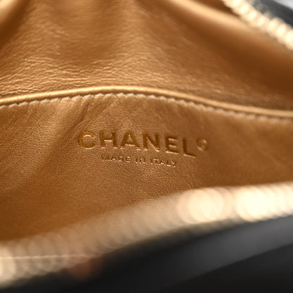 Chanel Lambskin Quilted Waist Coco Midnight Belt Bag Black 6 of 10