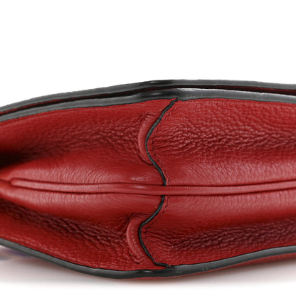 Prada Vitello Daino Flap Crossbody Rosso 10 of 16